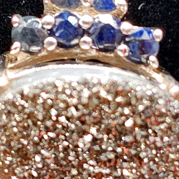 10 K White Gold Drusy Quartz  Ring size 9 - Picture 10 of 10